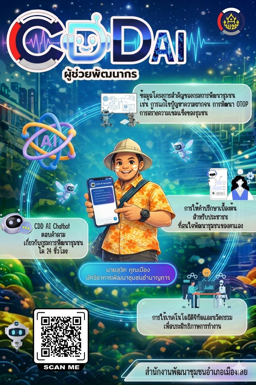 มีปัญหาเรื่องงานชุมชน... ให้ "CDD AI" เป็นผู้ช่วยส่วนตัวของคุณสิครับ! 